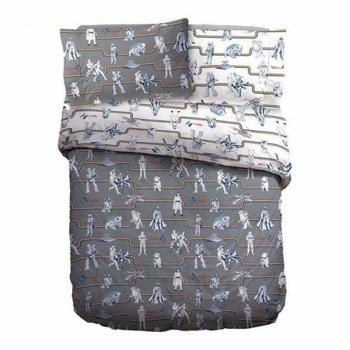 Front - Star Wars Reversible Vintage Duvet Cover Set
