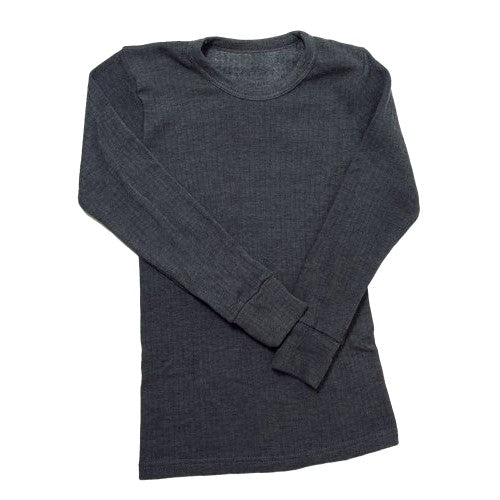 Front - Boys Thermal Clothing Long Sleeved T Shirt Polyviscose Range (British Made)