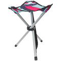 Storm Grey Print - Front - Trespass Ritchie Tripod Camping Stool-Chair