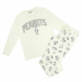 Front - Peanuts Womens/Ladies Shhh Sleeping Snoopy Long Pyjama Set