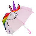 Front - Drizzles Childrens/Kids Unicorn Shaped Umbrella