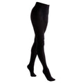 Front - FLOSO Ladies/Womens Black Brushed Thermal Fleece Tights (1 Pair)