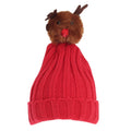 Front - Foxbury Womens/Ladies Christmas Rudolph Knitted Hat