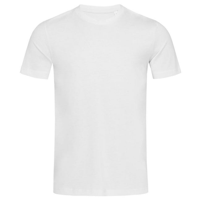 White - Front - Stedman Mens James Organic Tee