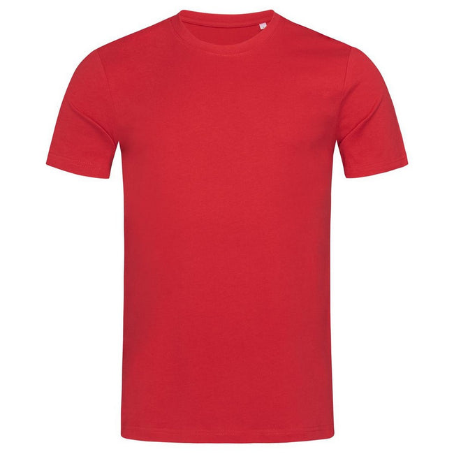 Pepper Red - Front - Stedman Mens James Organic Tee