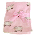 Baby Pink - Front - Snuggle Baby Pink Baby Wrap For Someone Special With Sheep Design
