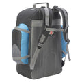 Dark Grey-Black-Petrol - Back - Shugon Monta Rosa Travel Rucksack - Backpack Bag (40 Litres)