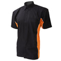 Black-Orange-White - Front - Gamegear Mens Sportsman Short Sleeve Shirt - Mens Sportswear