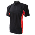 Black-Red-White - Front - Gamegear Mens Sportsman Short Sleeve Shirt - Mens Sportswear