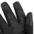 Black - Back - Beechfield Unisex Adults Softshell Sports Tech Gloves