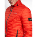 Red - Side - Duck and Cover Mens Shemmy Quilted Jacket