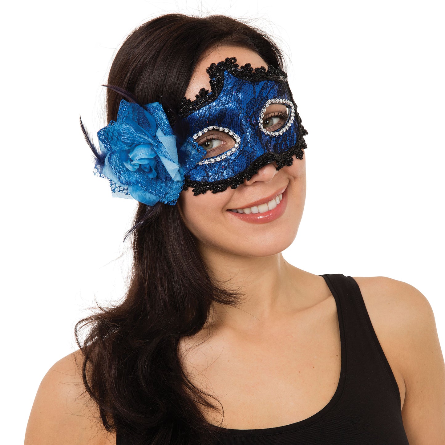 Blue - Back - Bristol Novelty Braided Eye Mask