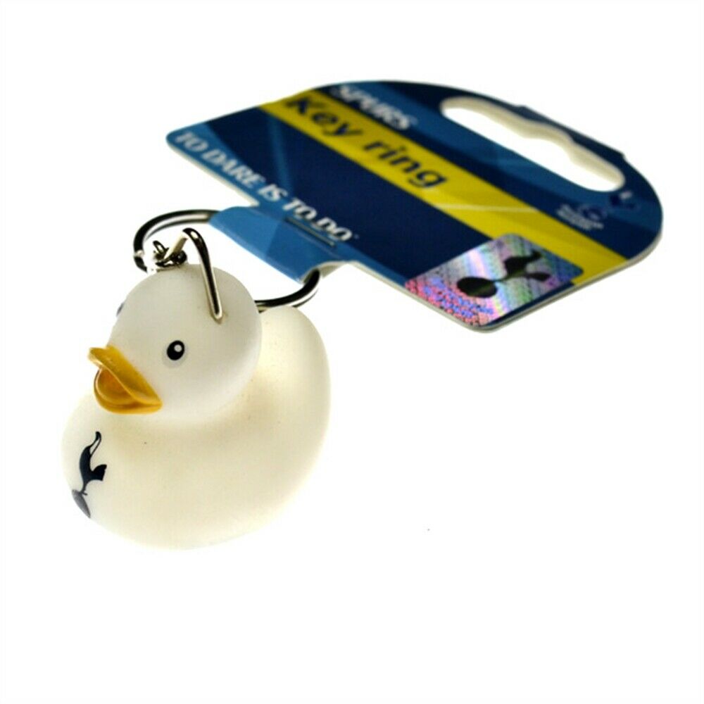 White - Lifestyle - Tottenham Hotspur FC Official Football Mini Duck Keyring