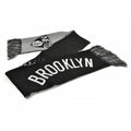 Black-Grey-White - Front - Brooklyn Nets Official NBA Fade Scarf