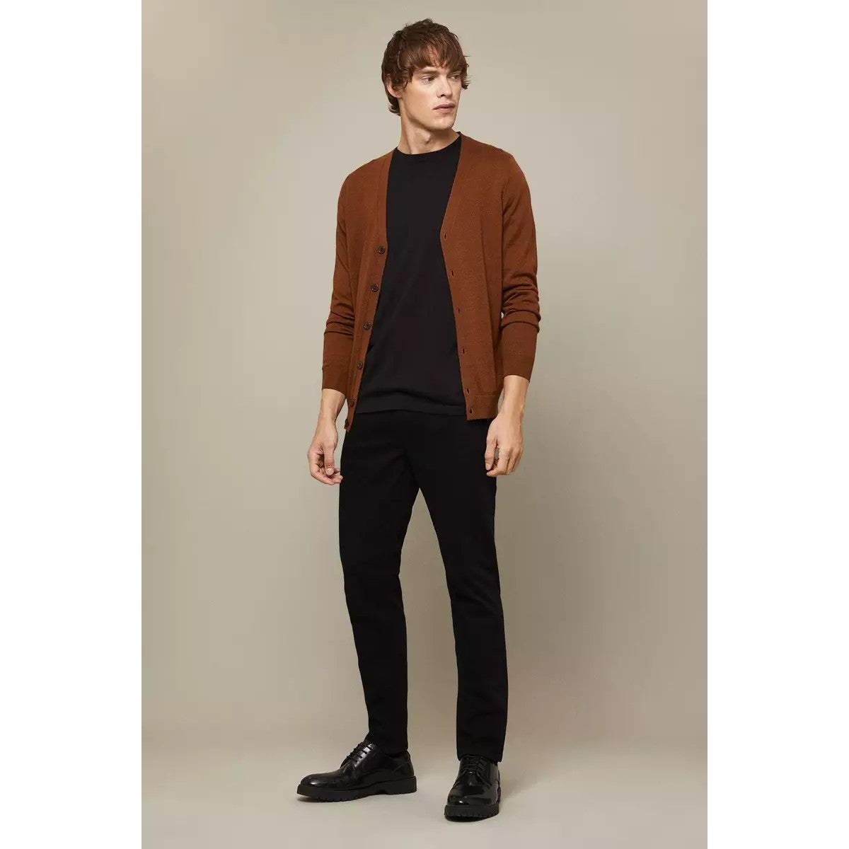 Toffee - Lifestyle - Burton Mens 1904 Merino Blend Cardigan