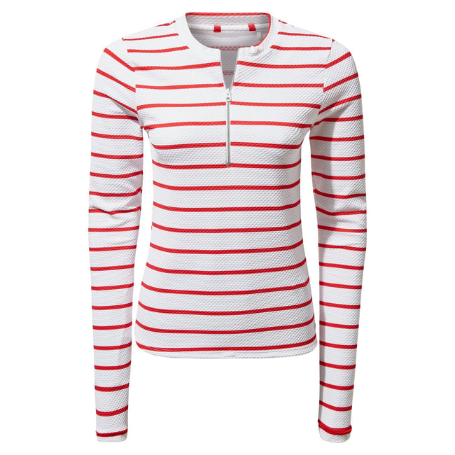 Rio Red - Front - Craghoppers Womens-Ladies Cordelia Nosilife Long-Sleeved Rash Guard