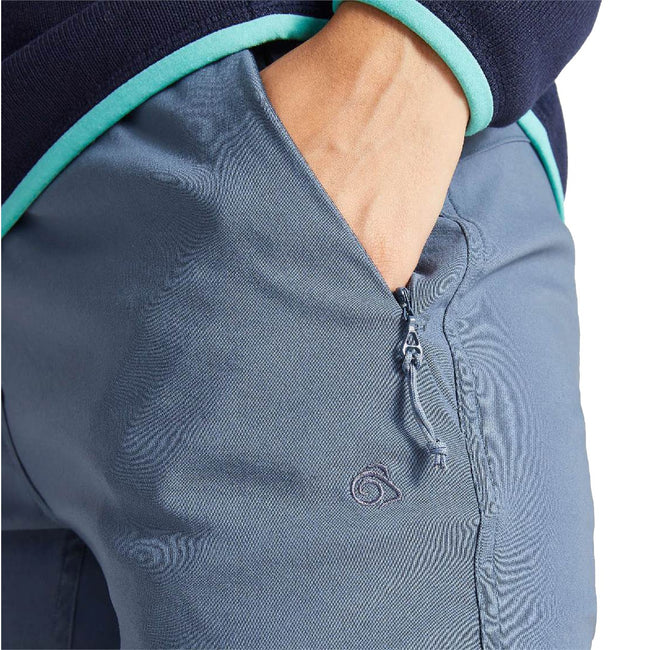 Prussian Blue - Back - Craghoppers Womens-Ladies Kiwi Pro II Trousers