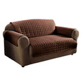 Chocolate Brown - Front - Floso Waterproof Couch Cover