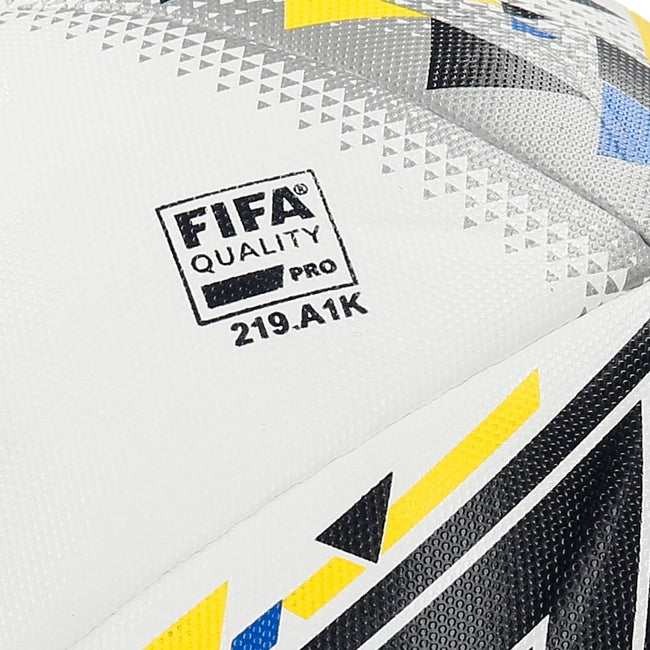 White-Black-Yellow - Side - Mitre Delta Max Football