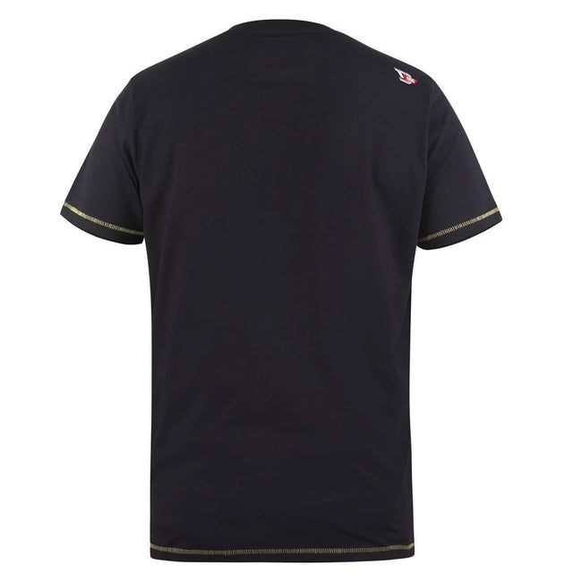 Black - Side - Duke Mens Wingmore D555 New York Taxi Kingsize T-Shirt