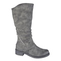 Grey - Front - Cipriata Womens-Ladies Sasha Long Boots
