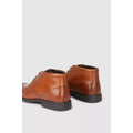 Tan - Back - Debenhams Mens Halifax Leather Chukka Boots