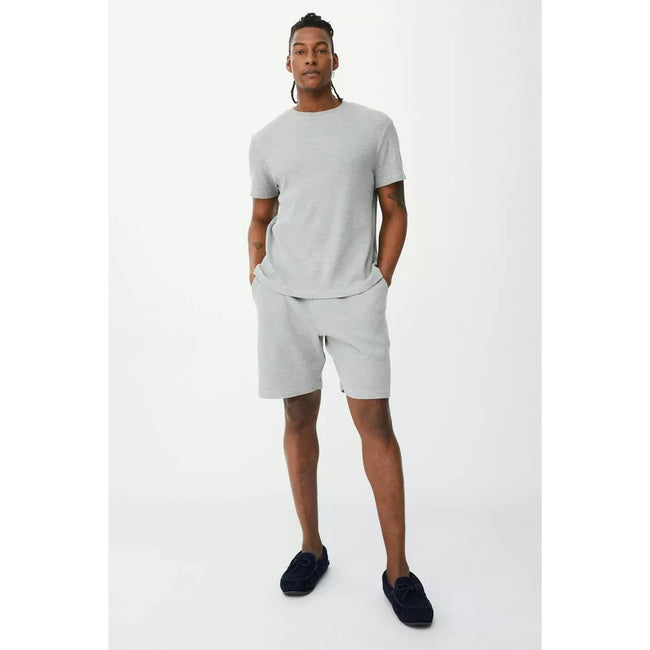 Grey - Lifestyle - Debenhams Mens Waffle Textured Sweat Shorts