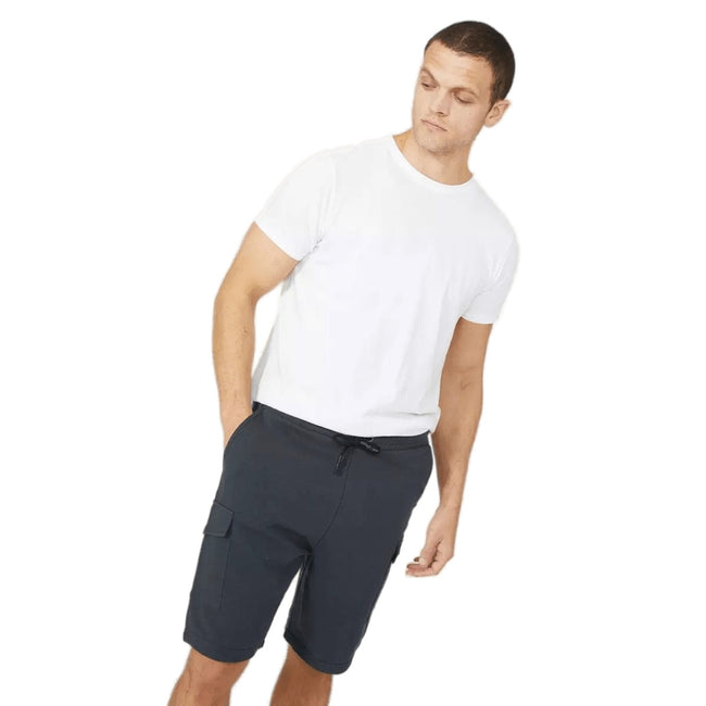 Charcoal - Front - Red Herring Mens Cargo Sweat Shorts