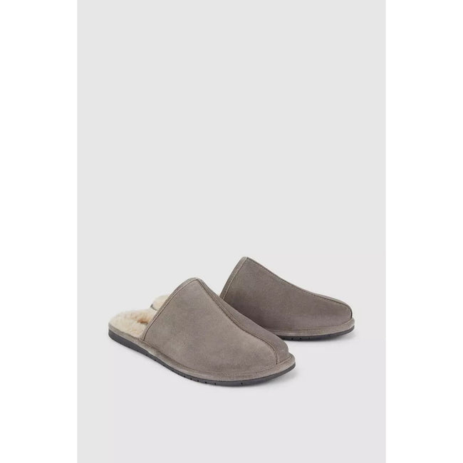 Grey - Lifestyle - Debenhams Mens Suede Slippers
