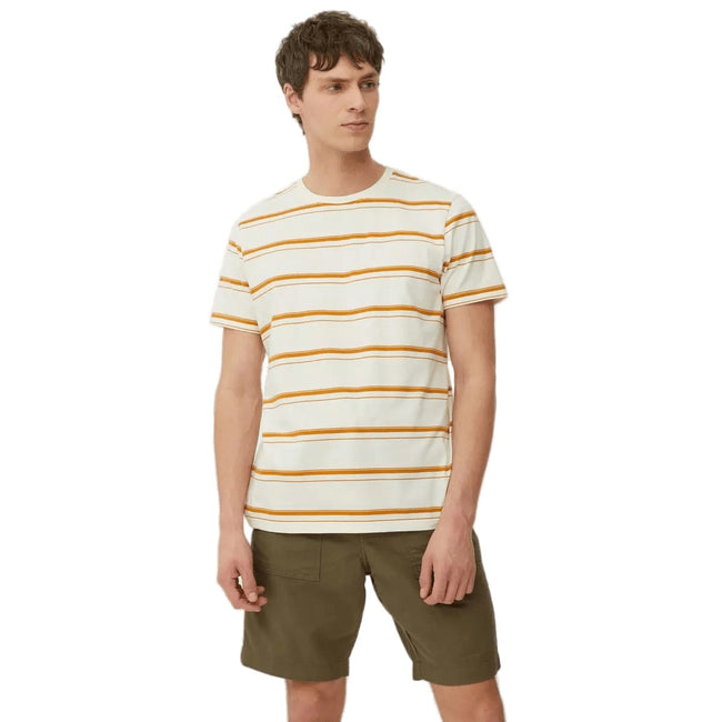 Khaki - Front - Mantaray Mens Slub Textured Cargo Shorts
