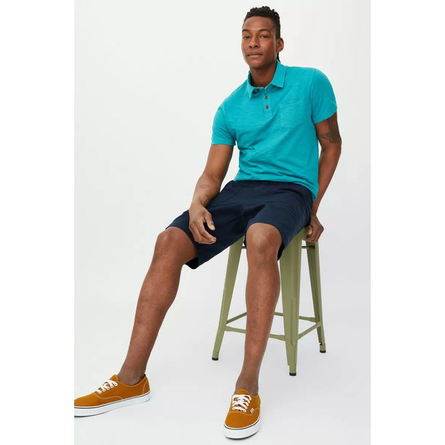 Navy - Lifestyle - Mantaray Mens Slub Textured Cargo Shorts