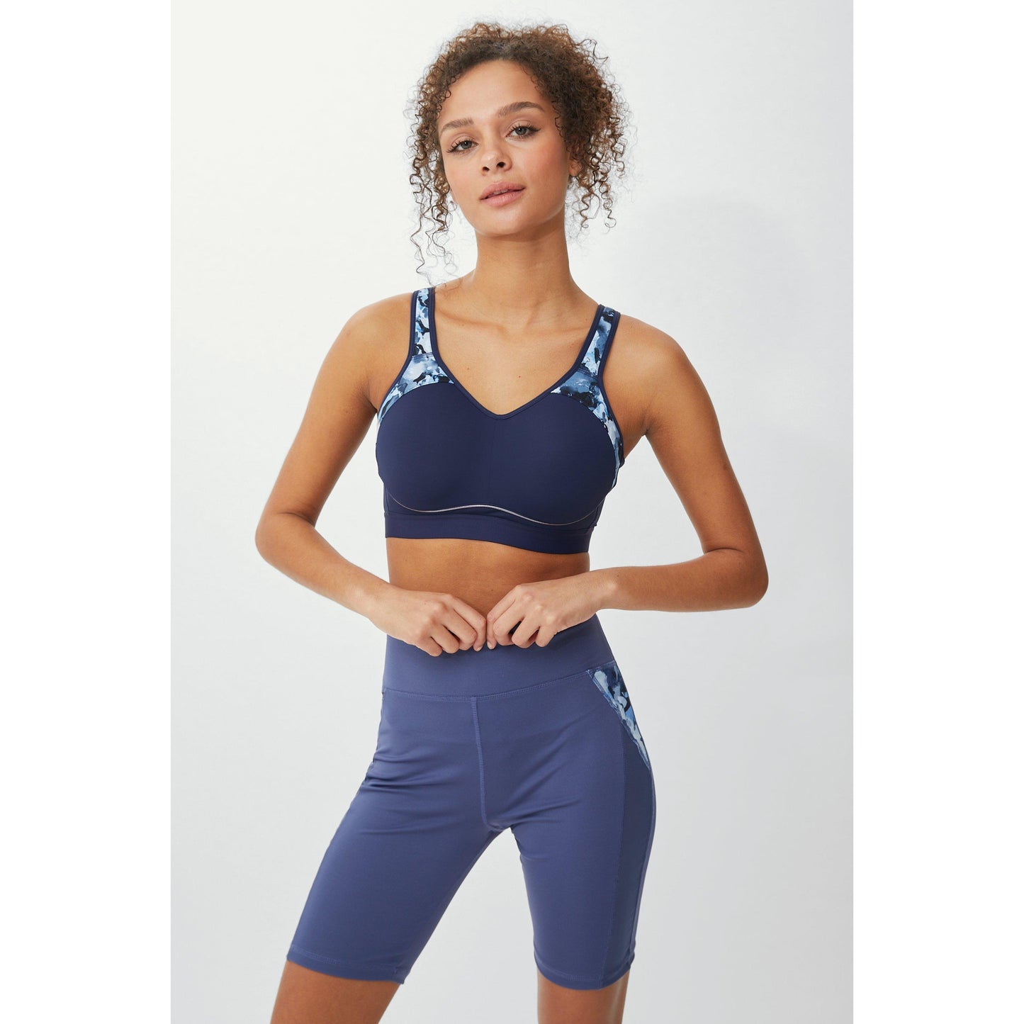 Dark Blue - Back - Debenhams Womens-Ladies High Impact Sports Bra
