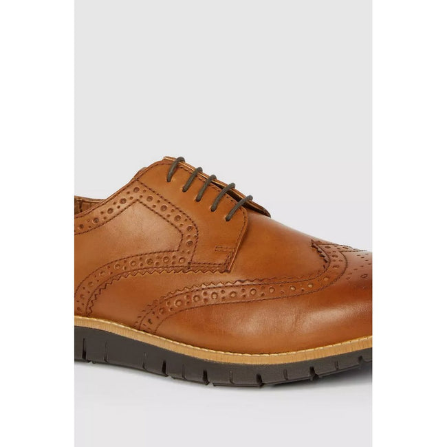 Tan - Lifestyle - Maine Mens Chilten Leather Brogues