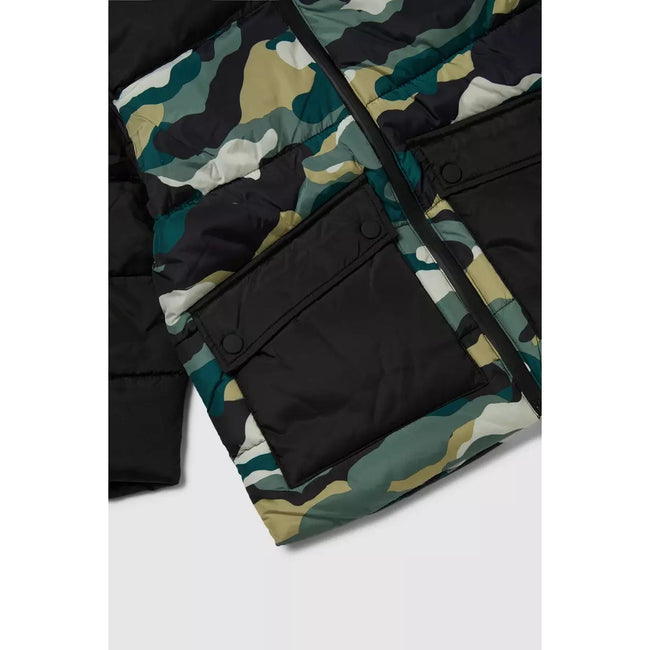 Khaki-Black - Side - Blue Zoo Boys Camo Padded Jacket