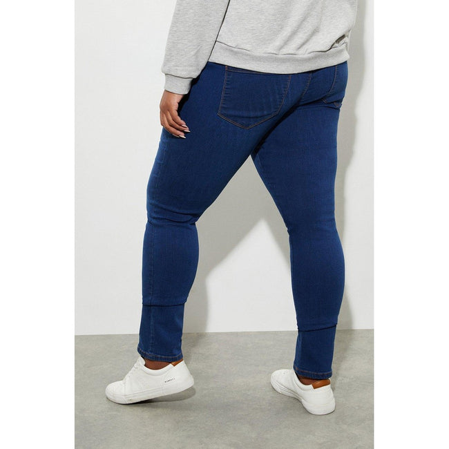 Mid Wash - Back - Dorothy Perkins Womens-Ladies Ellis Skinny Maternity Jeans