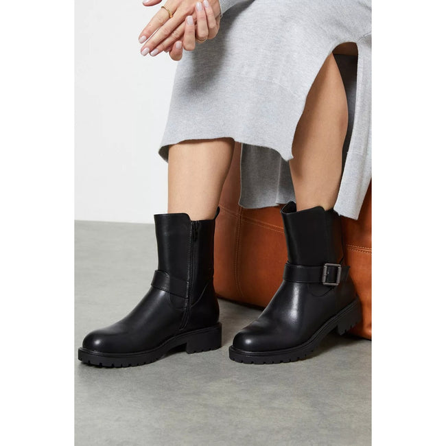 Black - Lifestyle - Dorothy Perkins Womens-Ladies Milana Biker Boots