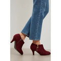 Purple - Lifestyle - Good For The Sole Womens-Ladies Marlo Zip Extra Wide Ankle Boots