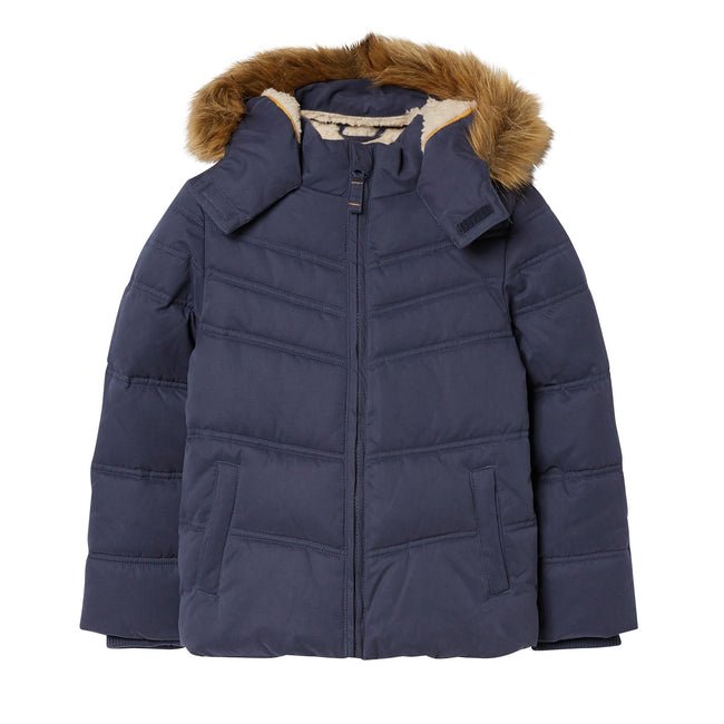 Navy - Front - FatFace Childrens Girls Ella Coat