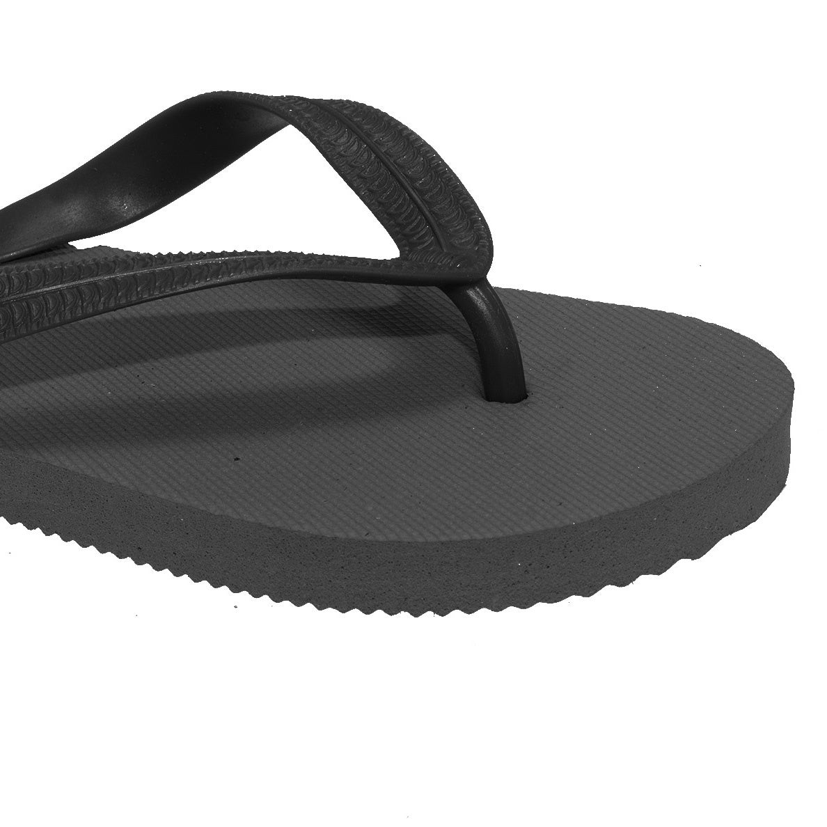 Black - Back - FLOSO Childrens-Kids Boys Solid Colour Flip Flops