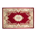 Red - Front - Flair Rugs Lotus Premium Aubusson Traditional Floral Patterned Floor Rug