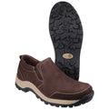 Brown - Pack Shot - Cotswold Mens Sheepscombe Slip On Twin Gusset Shoes