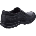 Black - Lifestyle - Fleet & Foster Mens Goa Leather Slip-On Shoes