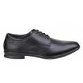Black - Side - Hush Puppies Mens Cale Oxford Plain Toe Leather Shoes