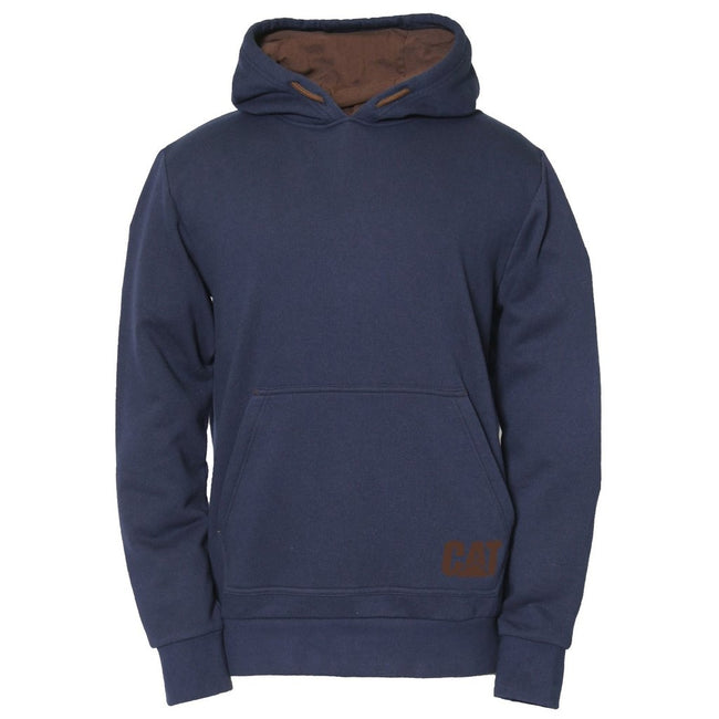 Blue - Front - Caterpillar Mens Basic Hoodie