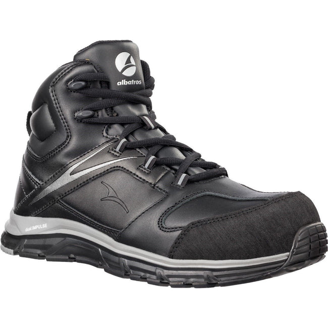 Black - Front - Albatros Mens Vigor Impulse Mid Safety Boots