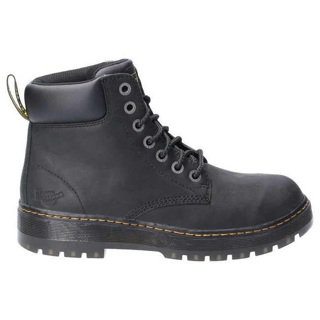 Black - Back - Dr Martens Mens Winch Lace Up Leather Safety Boot