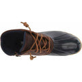 Tan-Navy - Side - Sperry Womens-Ladies Saltwater Duck Leather Ankle Boots