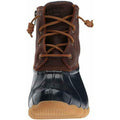 Tan-Navy - Pack Shot - Sperry Womens-Ladies Saltwater Duck Leather Ankle Boots