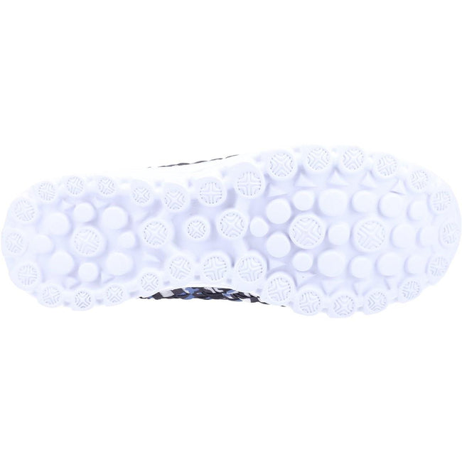 Blue - Side - Fleet & Foster Womens-Ladies Sharon Casual Trainers