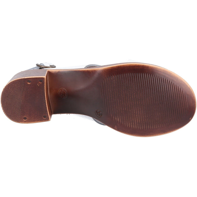 White - Lifestyle - Hush Puppies Womens-Ladies Gabrielle Leather Heeled Sandals